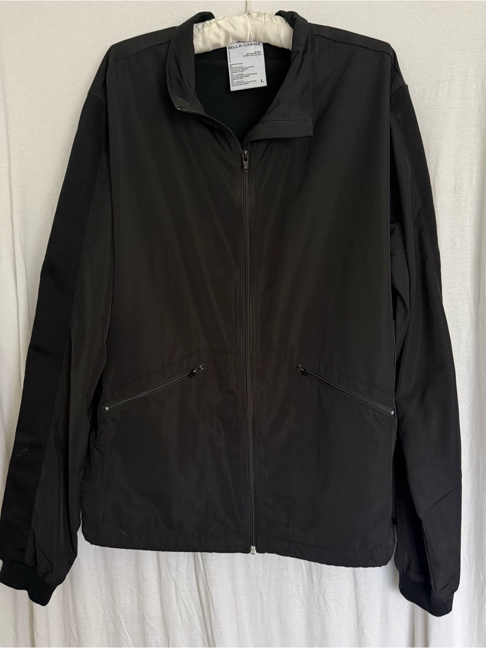Bella Canvas Black Lightweight Zip Jacket